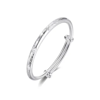MIAOYINGE 999 Fine Silver Bangles Women's