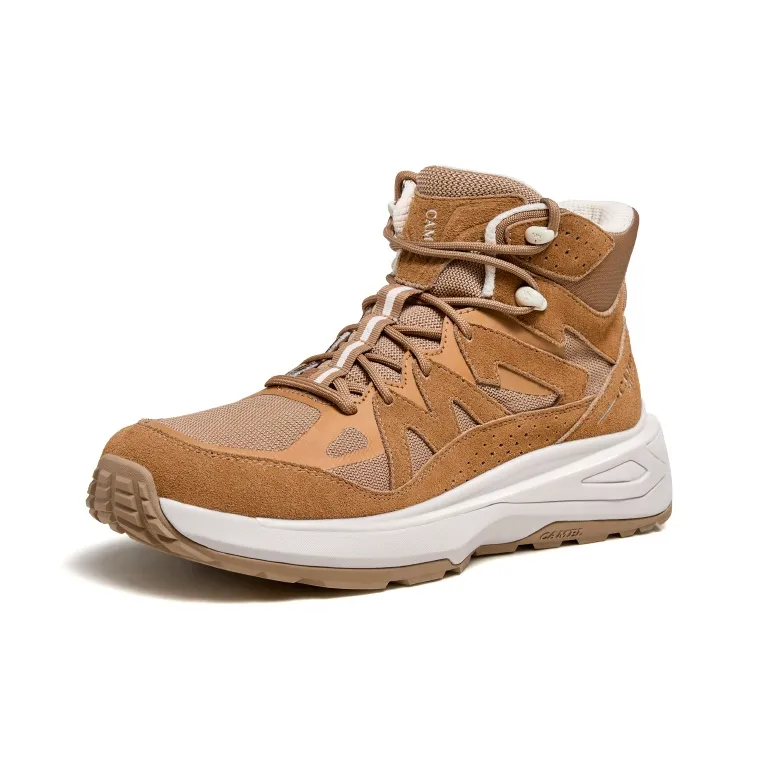 CAMEL Work Boots Men High Top Black/Jasper/Apricot/Dark Apricot-5