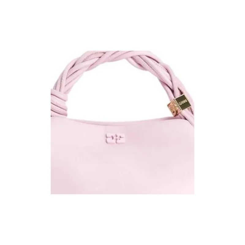 GANNI Recycled Leather Handbag Women's Cherry Blossom Pink-4