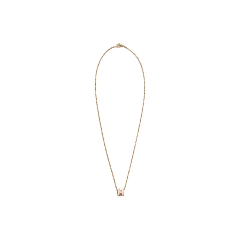 HERMES Mini Pop H Pendant Gold tone-1