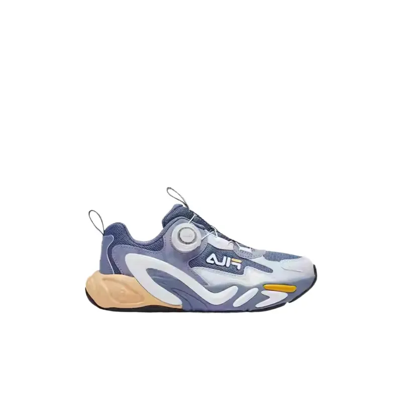FILA Anti-Slip And Wear-Resistant Breathable Low-Top Kids' Running Shoes Sky Blue/FILA White Kids'-1