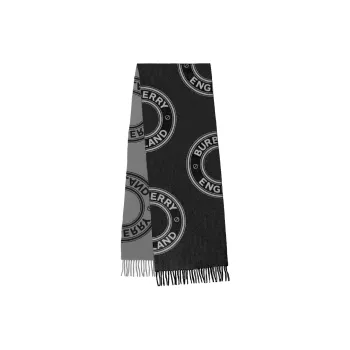 Burberry Knit Scarves Men's Black Gray Color