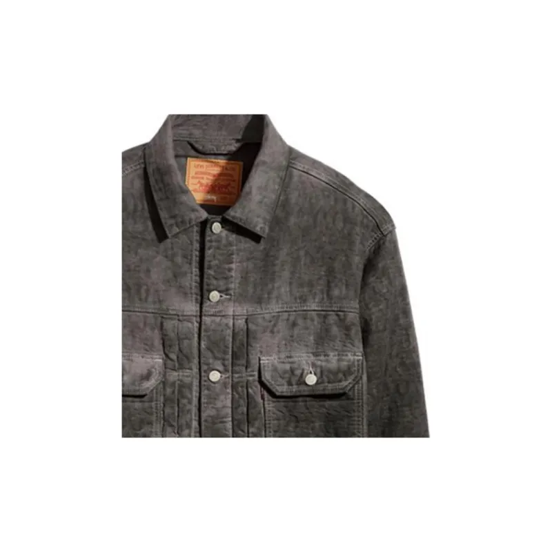 Levis X Stussy X Levis Jackets Unisex Black-2