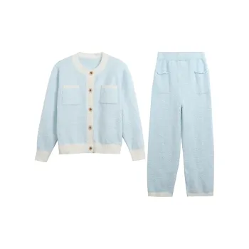 Flow Yarn Pajama Set Women's Blue