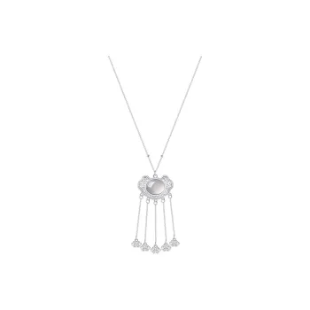 Heart Grass Chalcedony Jade Necklaces Women's