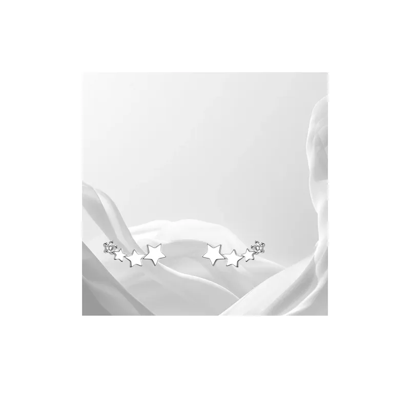LUCA Zircon Stud Earrings Unisex-5