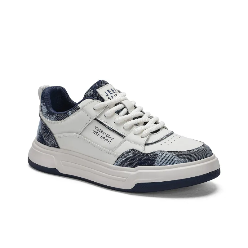JEEP SPIRIT Skateboard Shoes Men Low Top Polar White-2