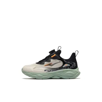 ERKE KIDS Cushioned Wear Resistant Breathable Slip Resistant Low Top Kids' Running Shoes Pumice Gray/Jet Black Kids'