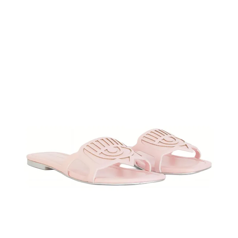 CHIARA FERRAGNI Eyelike Slide Slippers Women's Pink-2