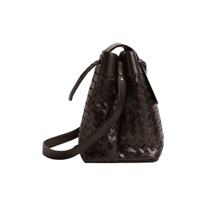 Bottega Veneta Andiamo Series Calfskin Messenger Bag, Shoulder Bag Tubas Men's Dark Brown-2