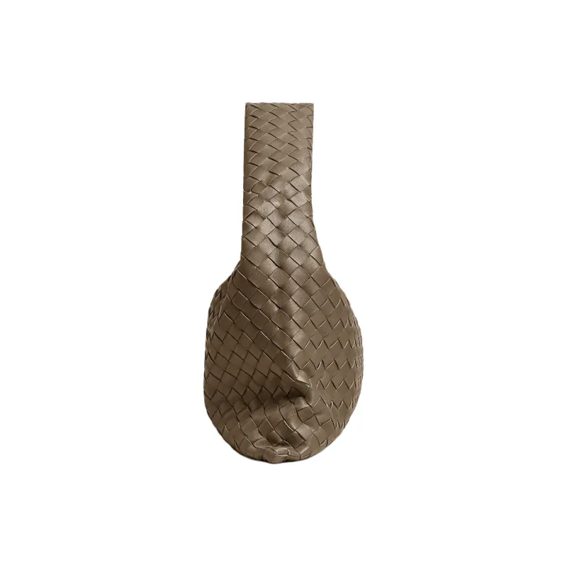 Bottega Veneta Cow Leather One Shoulder Handbags Women's Pinecone Brown-1