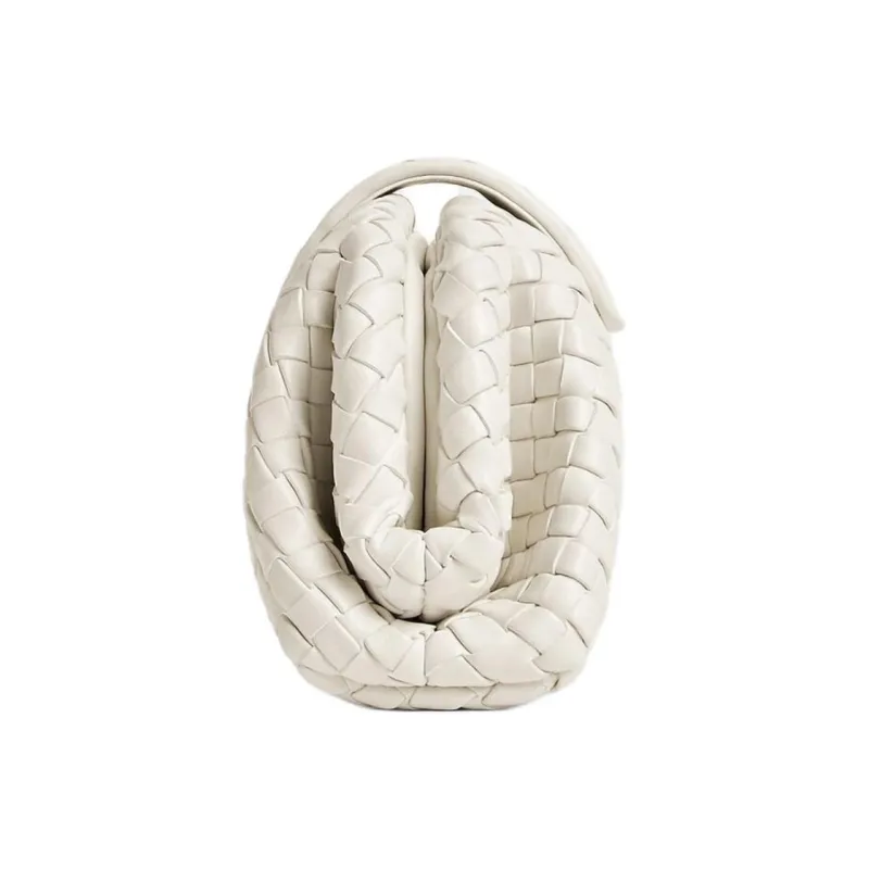 Bottega Veneta Lambskin Shoulder Bag Clutch Mini Women's Chalk White-1