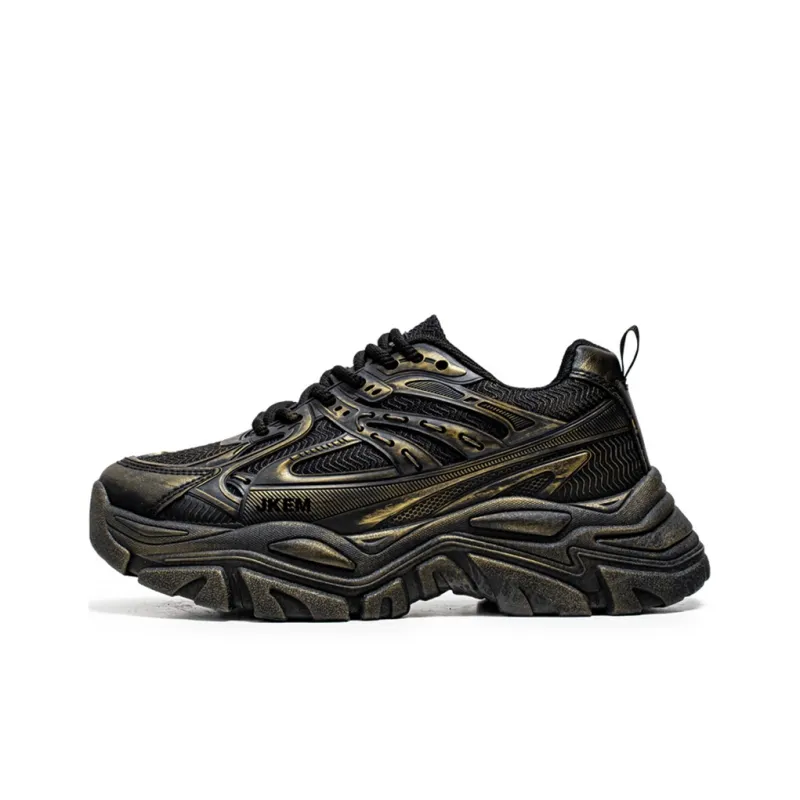 JKEM Anti-Slip And Wear-Resistant Height Increasing Low-Top Chunky Sneakers Men's-5