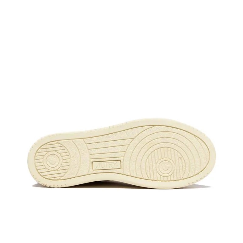 AUTRY Wear Resistant Low Top Skateboard Shoes Women's White Gold Red-5