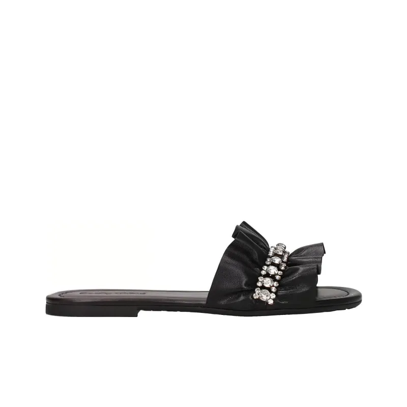 See By Chloe Rubber Sole Slip Resistant Slide Slippers Women's Black-1