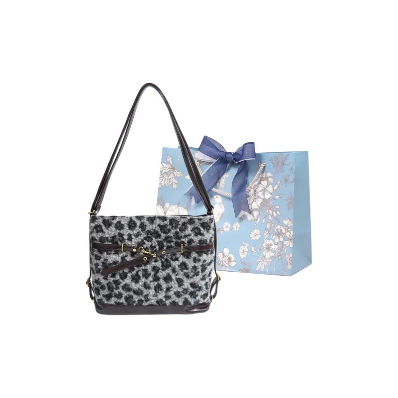 REDOO Woolen Handbag, Shoulder Bag, Crossbody Bag, Backpack Regular Women's Multicolor-24