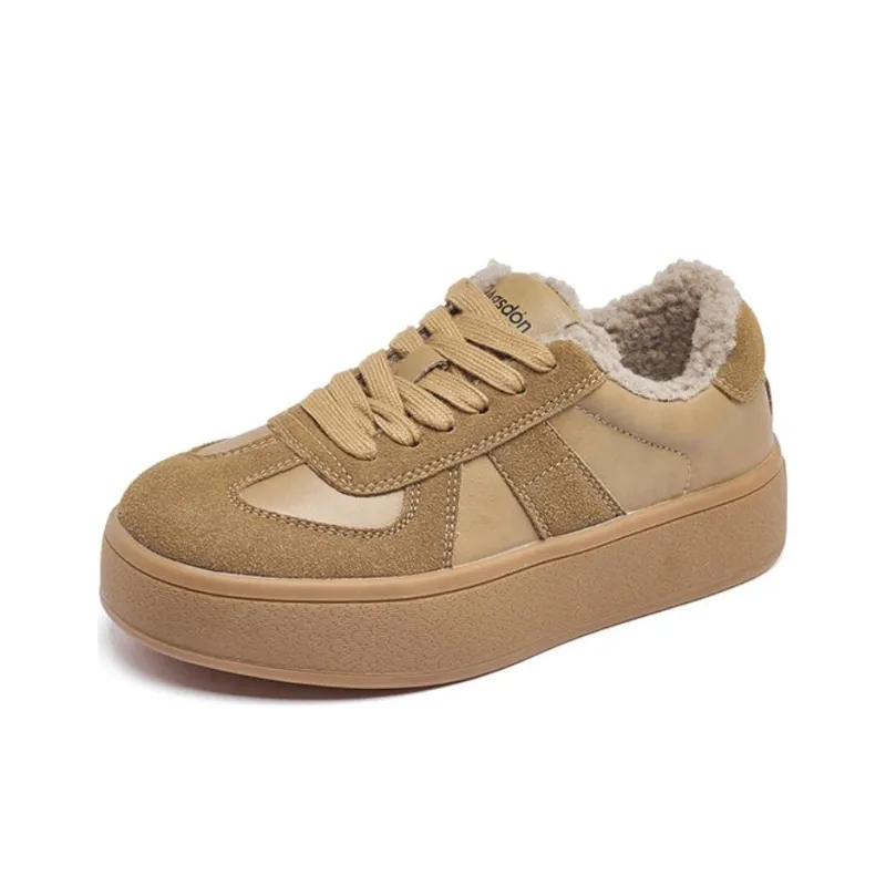AGSDON Warm Low-Top Casual Shoes Women's-8