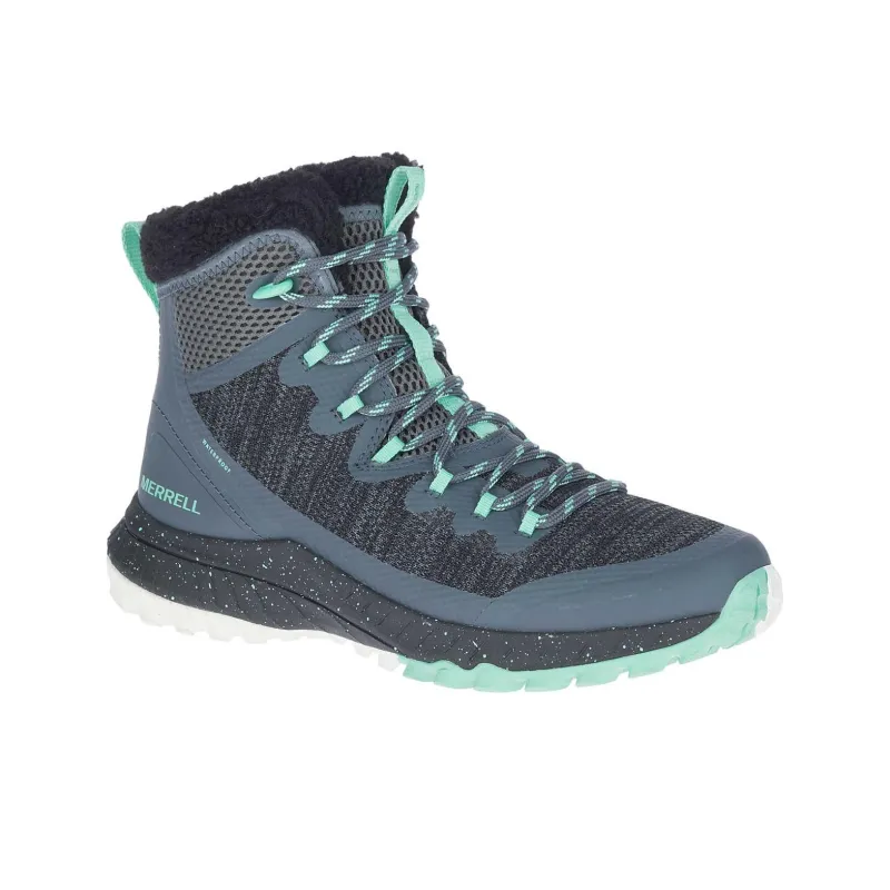 MERRELL Bravada Anti-Slip Wear-Resistant High-Top Trekking Shoes Women's Blue Black-2