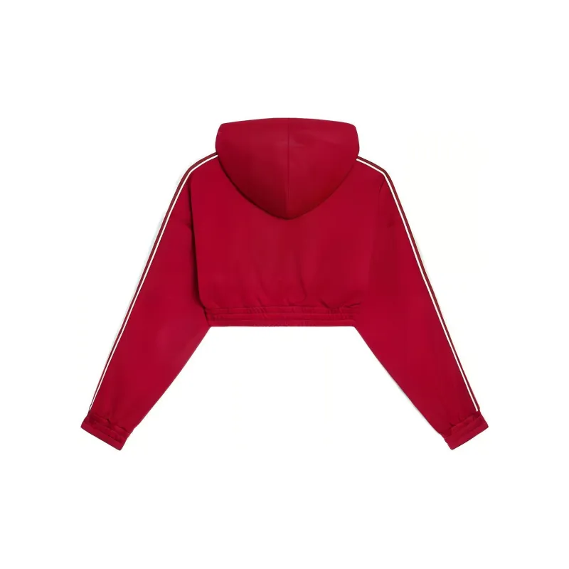 CELINE FW22 Cropped Hoodie In Double Face Jersey-1