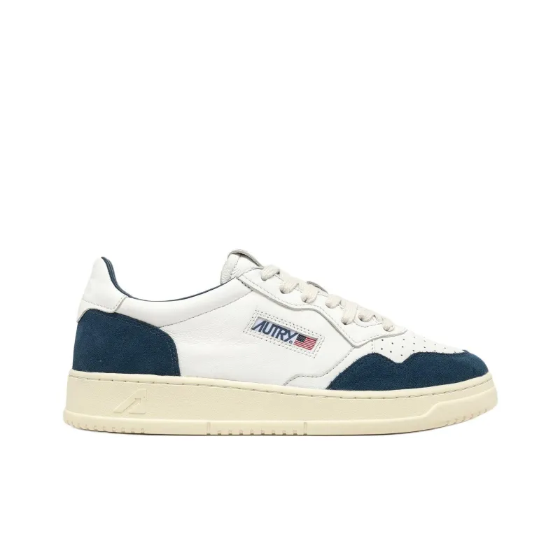 AUTRY Medalist Leather Low White Capri-1