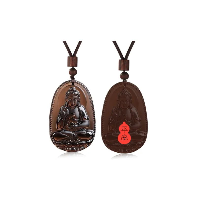 BYTHERE Obsidian Necklaces Unisex-49