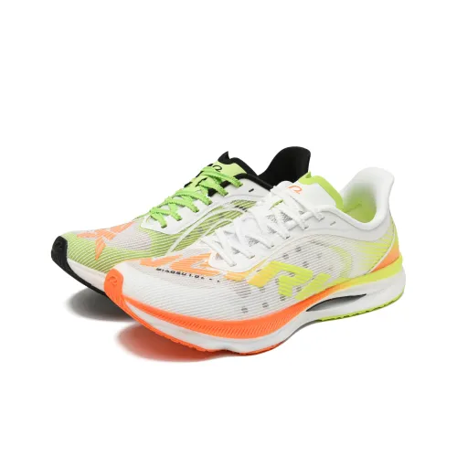 NEIERKE Running Shoes Men Low Top Mismatched Color/Green & Orange