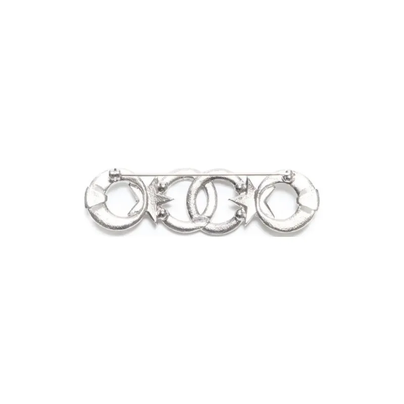 CHANEL 2020 Cc Rhinestone Brooch-3