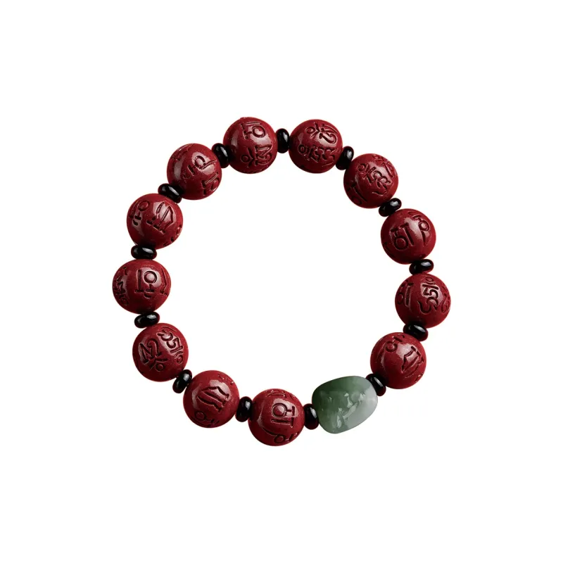 SGE Reconstructed Cinnabar Bracelets Unisex-11