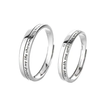 YINZHIXING 999 Fine Silver Rings Unisex