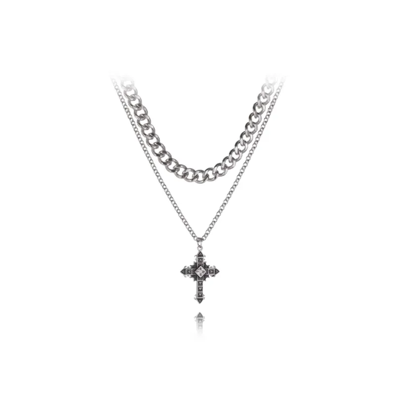 LuluCanaan Titanium Steel Necklaces Men's-0