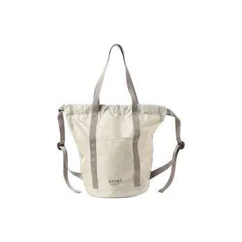 Beams Heart Nylon One Shoulder Handbags Women's Gray/Orange