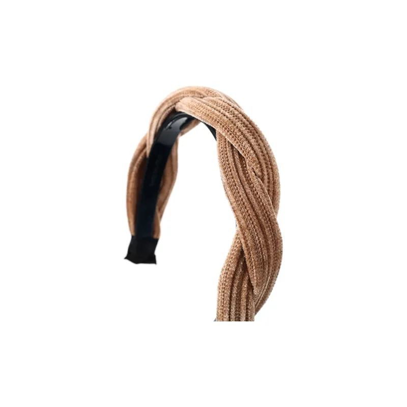 Yiru Flannelette Resin Headband Hair Clip Accessory Women's-4