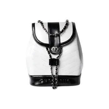 CHRISBELLA PU Backpack Small Size Unisex White
