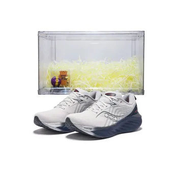 Saucony TRIUMPH 22 Cushioning And Breathable Low Top Running Shoes Men's White Blue