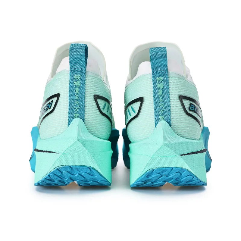 BYLEN Cushioning, Slip Resistant, And Abrasion Resistant Low Top Running Shoes Unisex Mismatched Color Mint Blue-3