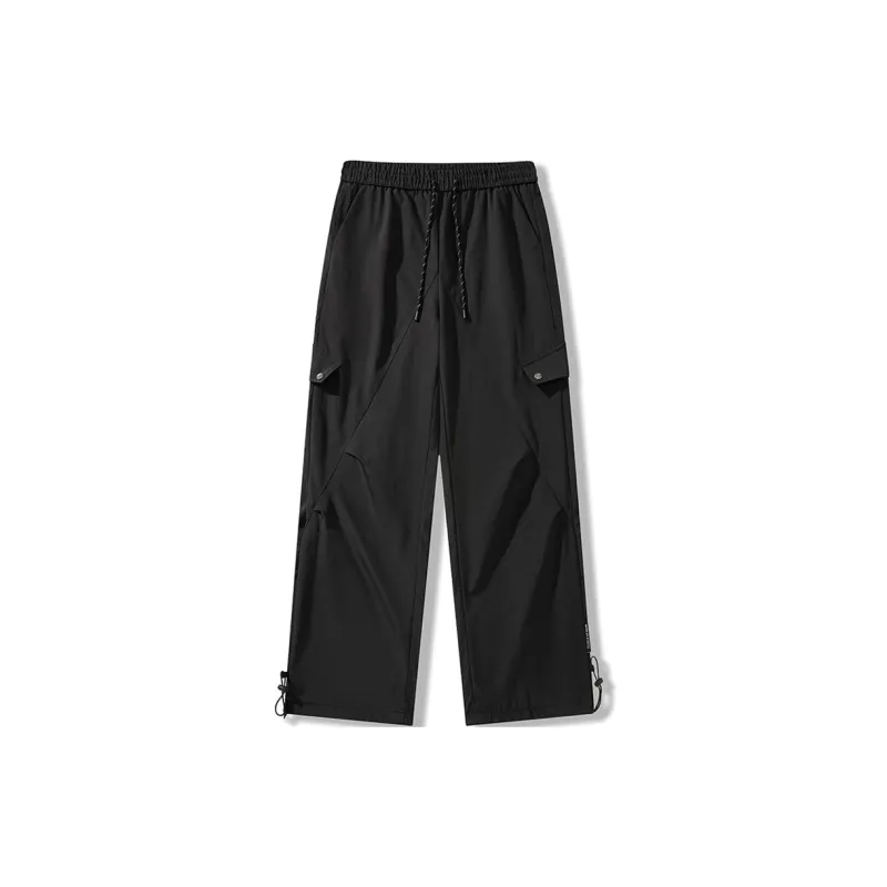 FA2LO Casual Pants Unisex Black-1