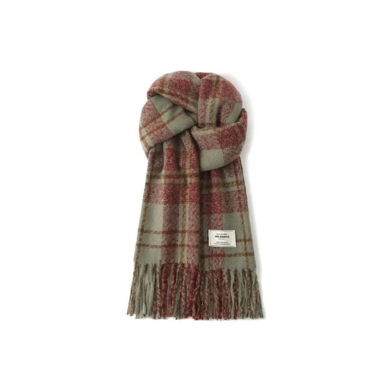 FREE RABBITⅡ Korean Style Fashion Mohair Warm Versatile Shawl Scarf Unisex-0
