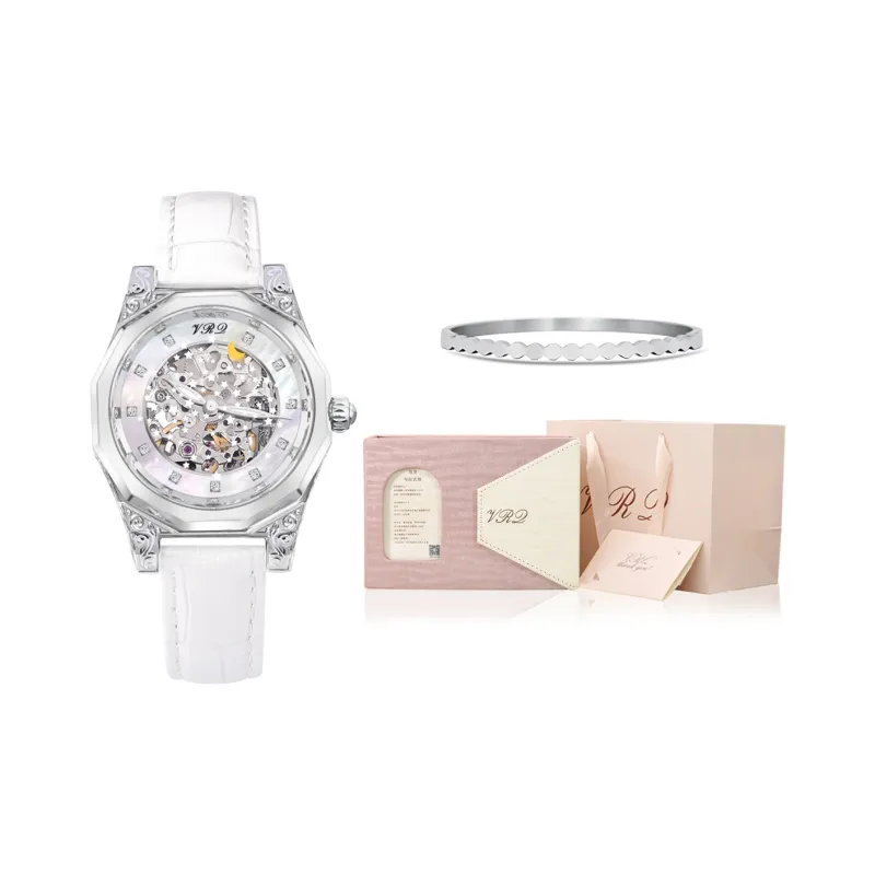 VRQ Mechanical Movement Watch Women's Watch Mother of Pearl Color Watch Dial-4