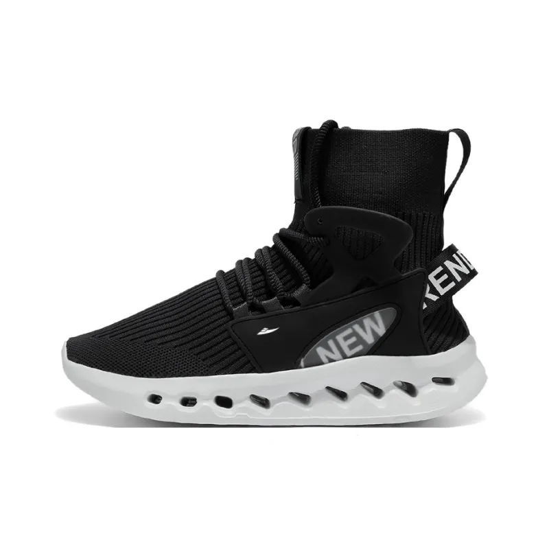 Kuding Casual Shoes Men High Top White/Black/Red/Blue-5