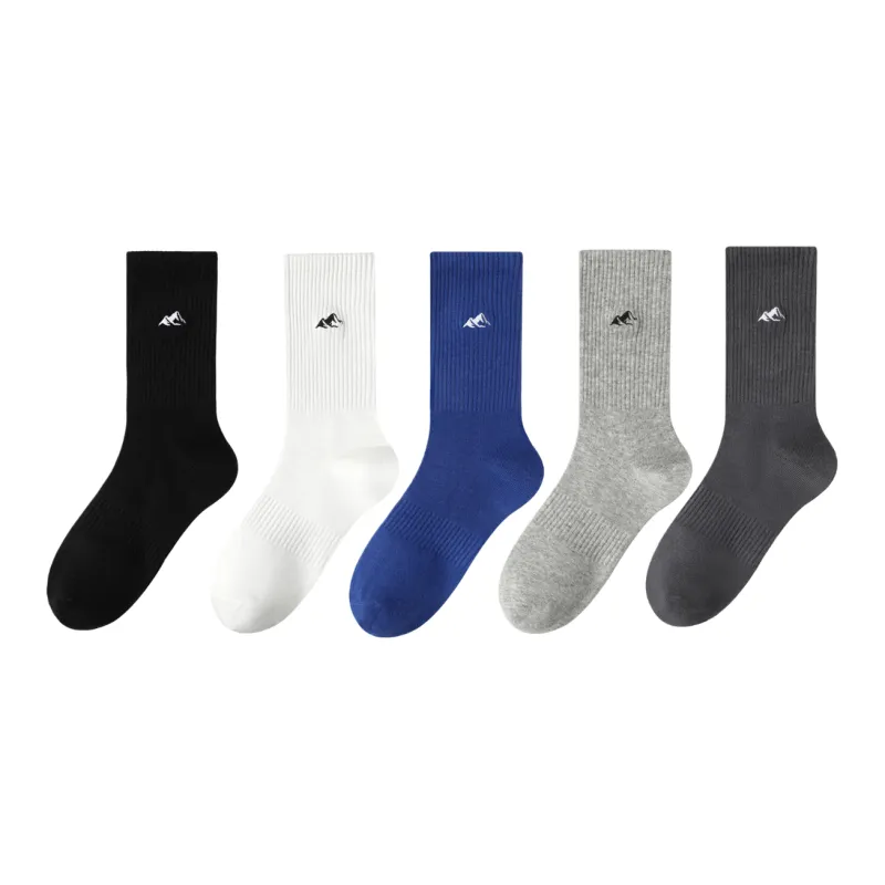 Yalu Mid Calf Socks Men's 5 Pack-6