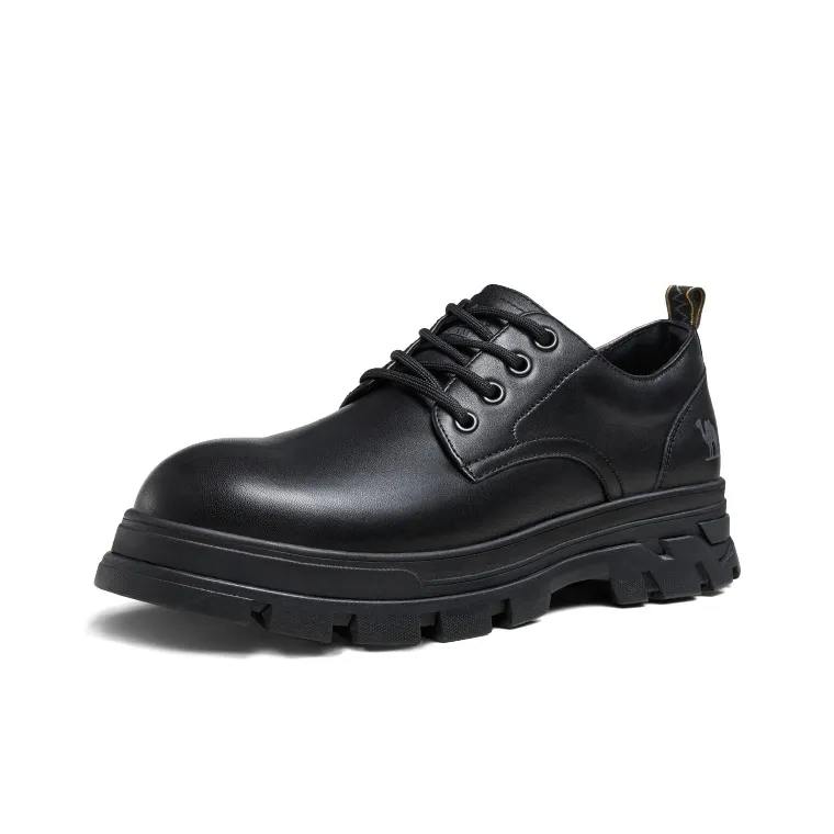 CAMEL Work Boots Men Low Top Black/Khaki-0