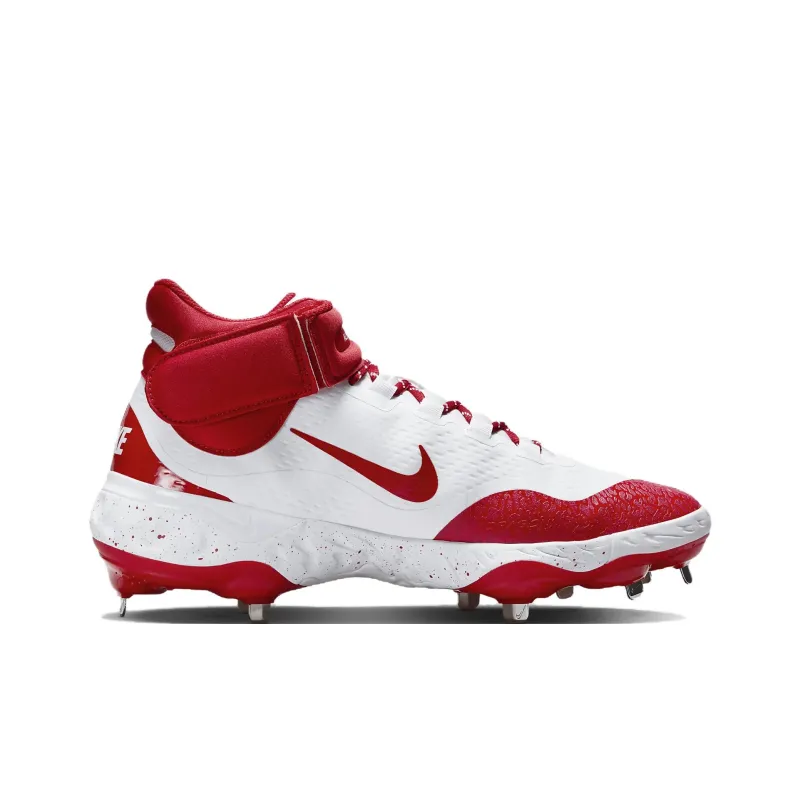 Nike Alpha Huarache Elite 4 Mid White University Red-1