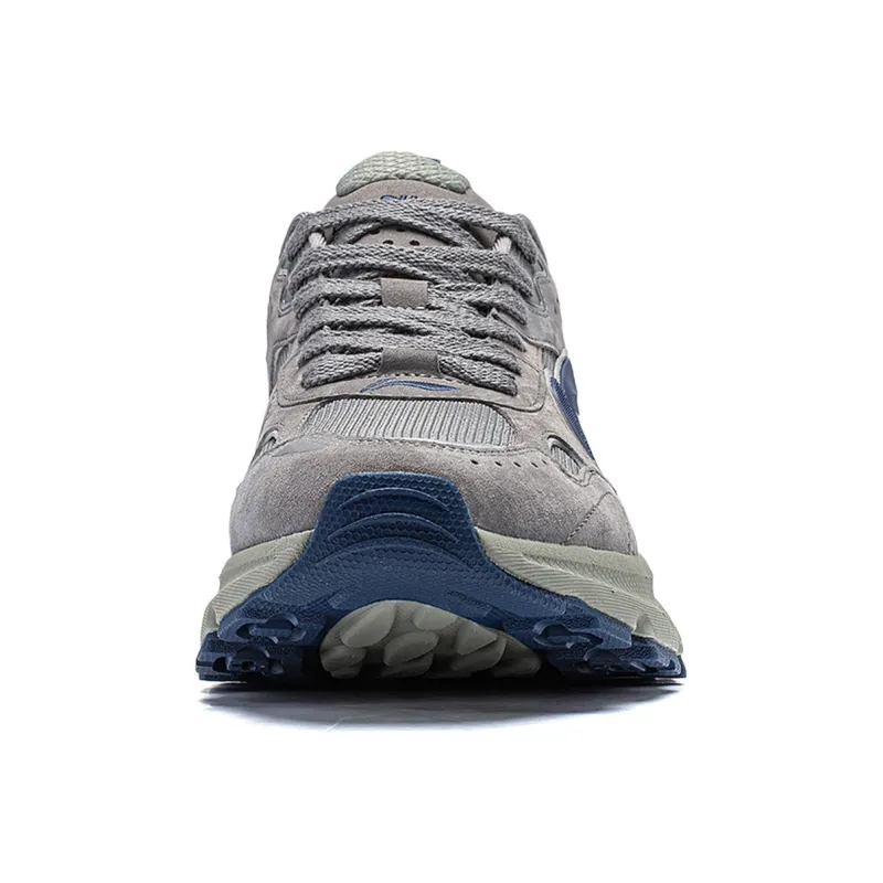 LiNing Beichen Cushioning, Slip Resistant, Abrasion Resistant Support Low Top Chunky Sneakers Women's Gray Black-4