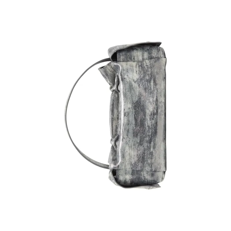 Acne Studios Multipocket Suede Layered Leather Handbag Women's Gray-1