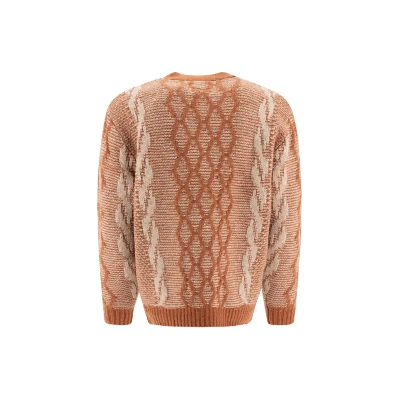 Beams Plus Jacquard Cardigan-1