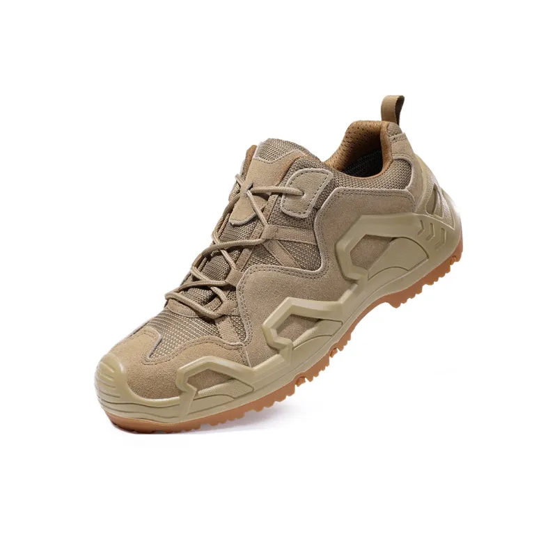 Blue Gull Shield Impact Resistant Support Low Top Outdoor Shoes Men's Tan-2