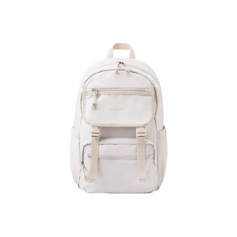 SEM/R Polyester Backpack Large Size Unisex Ecru/Royal Blue/Black-0