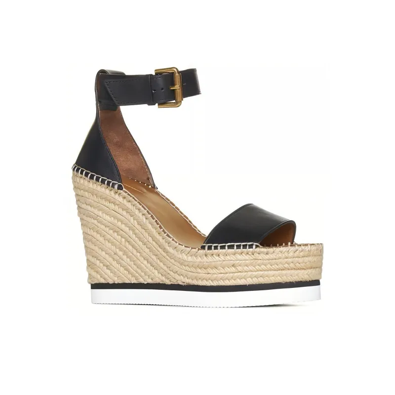 See By Chloé Glyn Leather Flat Espadrilles-2