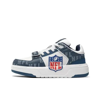 NFL College 1 OG Senior Shoes Low Top Skateboard Shoes Unisex Colorful Shield White Blue