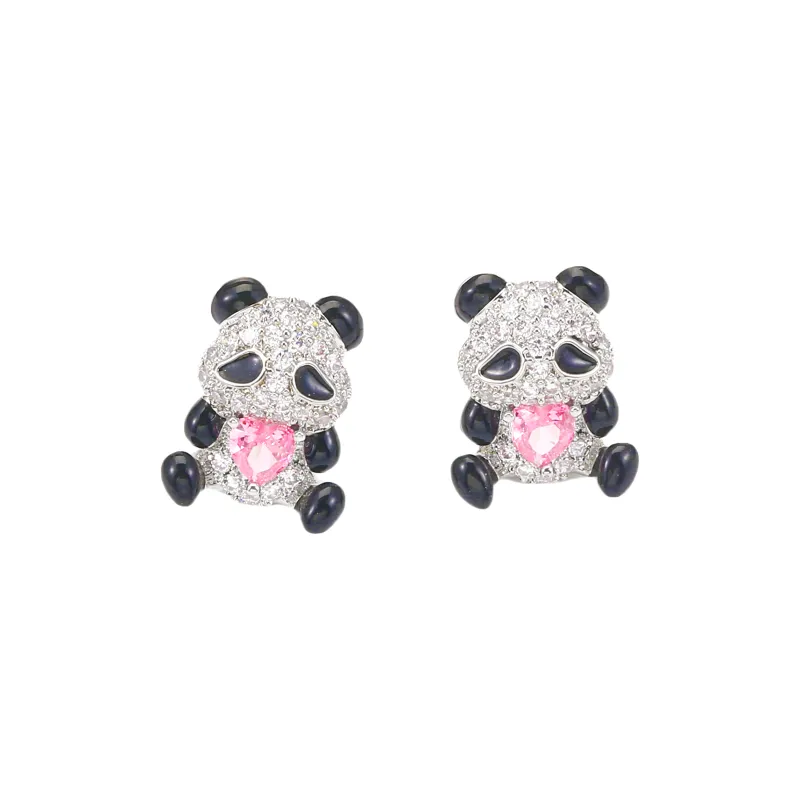 Vegetarian S925 Silver Stud Earrings Women's-0